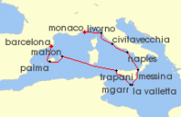 italy ports cruise around mediterranean