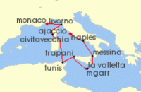 italy ports cruise tunis corsica