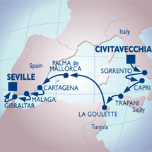 azamara cruise rome to barcelona
