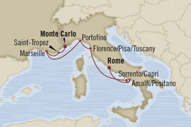 mediterranean rivieras cruise monaco rome